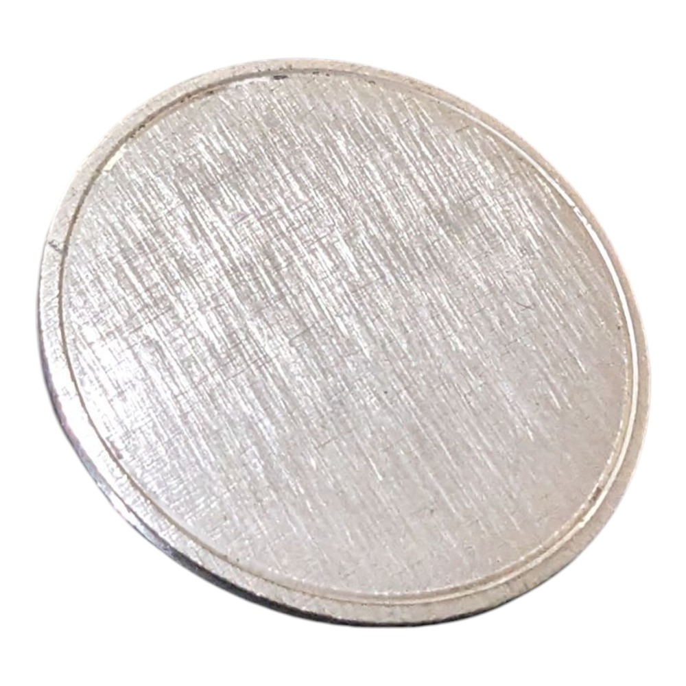 Sterling Silver Round Minimalist‎ Name Brooch Pin Florentine 925 Jewelry